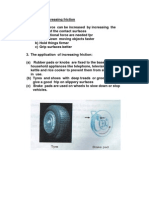 Application of Increasing & Decreasing Friction