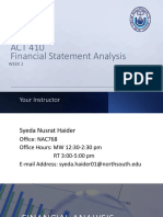 ACT 410 Financial Statement Analysis: Week 2