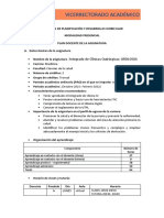 Plan Docente Ects Urologia 2021 - 2022