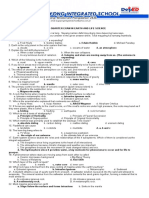 First Quarter Exam E and L