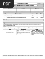 (PT-ALM-ALM-01) Procedimiento Retorno de Materiales o de Producto Terminado A Almacén Rev. 1.0 IMPRESION