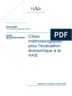 Guide - Méthodologie Évaluation Économique HAS