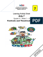 4th Quarter Grade 7 Arts Learning Activity Sheets Week 1 - 4