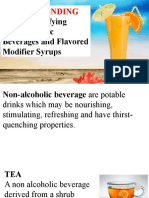 Topic: Identifying Non-Alcoholic Beverages and Flavored Modifier Syrups