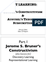 Educ22 Report - Bruner & Ausubel (Sjsabio)