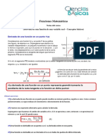 Concepto de Derivada y Fundamentos de Derivación