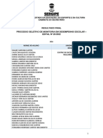 Resultado Final - Edital #20-2022 - Monitoria em Desempenho Escolar