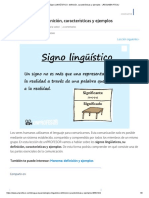 Signo LINGÜÍSTICO - Definición, Características y Ejemplos - ¡RESUMEN FÁCIL!