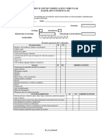 Check List de Verificacion Vehicular - Plantilla