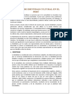 La Falta de Identidad Cultural en El Perú