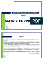 Matríz Curricular 2018