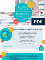 Semana Nacional Da Pessoa Com Deficiência Intelectual e Múltipla - 2022