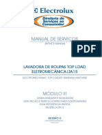 Manual de Serviços Service Manual Lavadora de Roupas Top Load Eletromecânica Lta15 Electromechanic Top-Loaded Washing Machine Módulo Iii Revisão 0