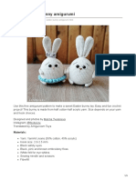 Sweet Easter Bunny Amigurumi: Materials