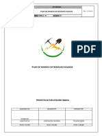 Plan de Manejo de Residuos Solidos