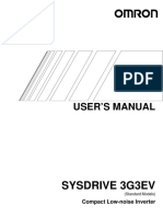 User'S Manual: Sysdrive 3G3Ev