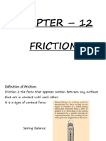 CHAPTER 12 FRICTION Notes