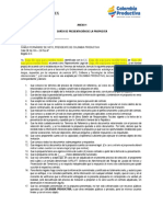 Anexo 1 Carta de Presentación de La Propuesta