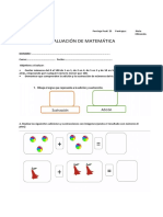 Prueba de Matemática 1° 2022