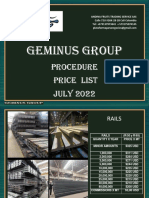 Geminus Group: Procedure Price List JULY 2022