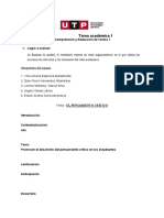 Tarea Académica 1: Comprensión y Redacción de Textos 1 1. Logro A Evaluar