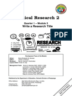 MODULE5-Write A Research Title