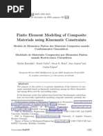 Finite Element Modeling of Composite Materials Using Kinematic Constraints