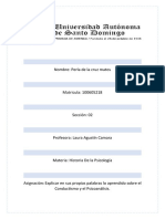 Explicar en Sus Propias Palabras Lo Aprendido Sobre El Conductismo y El Psicoanálisis.