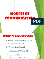 Models of Communication