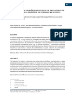 Proposta de Automação Do Processo de Tratamento de Efluentes em Uma Indústria de Embalagens de Papel