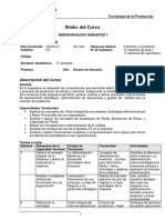 Administración Industrial I