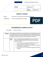 PST - Module 8 - Career Stage 2 JEL Output