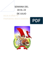 Programación Del 18 Al22 de Julio