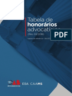 Tabela Honorários 2021