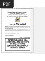 Ordenanza de Impuestos Sobre Act Comercial 2020