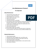 AQ Series PM and User Maintenance Protocol