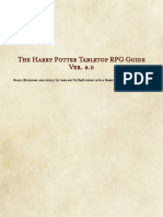 Harry Potter Tabletop RPG Guidebook Ver. 4.0.0 (No Images)