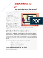 Mantenimiento de Hardware