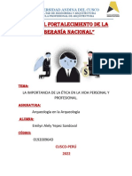 Ensayo Sobre La Ética Personal y Profesional