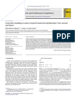 Constraint-Handling in Nature-Inspired Numerical Optimization: Past, Present and Future