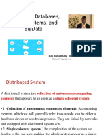 Distributed Database and Big Data