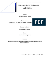 Ensayo La Revelacion Progresiva de Dios en El Antiguo Testamento