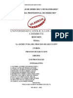 La Estructura Del Proceso de Ejecución - Grupo Los Procesales