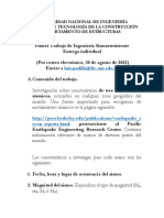 Primera Tarea de Ingeniería Sismorresistente - 07.08.2022