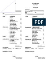 Evaluation Sheet For Online Class Instruction