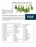 Recurso Sesion 9 Comunicacion Lectura 60 Plantas Medicinales Del Perú