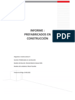 Informe Prefabricados en Obra