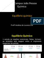 IFPB - Campus João Pessoa Química: Equilíbrio Químico