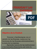 Las Finanzas y La Empresas-Unidad I