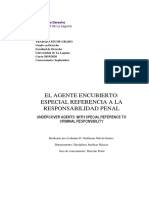 El Agente Encubierto Especial Referencia A La Responsabilidad Penal.